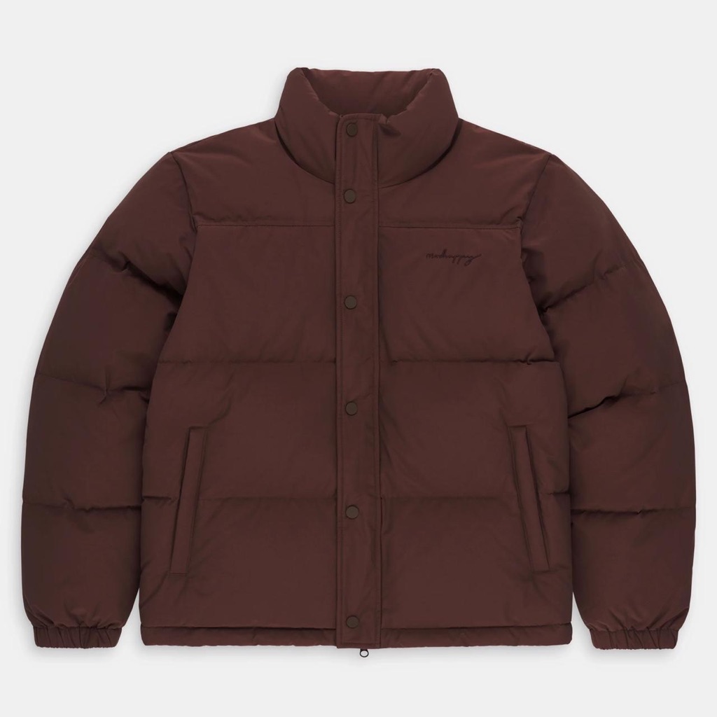 Madhappy Cozy Puffer Jacket Size Medium Nwt Espresso Chocolate Brown